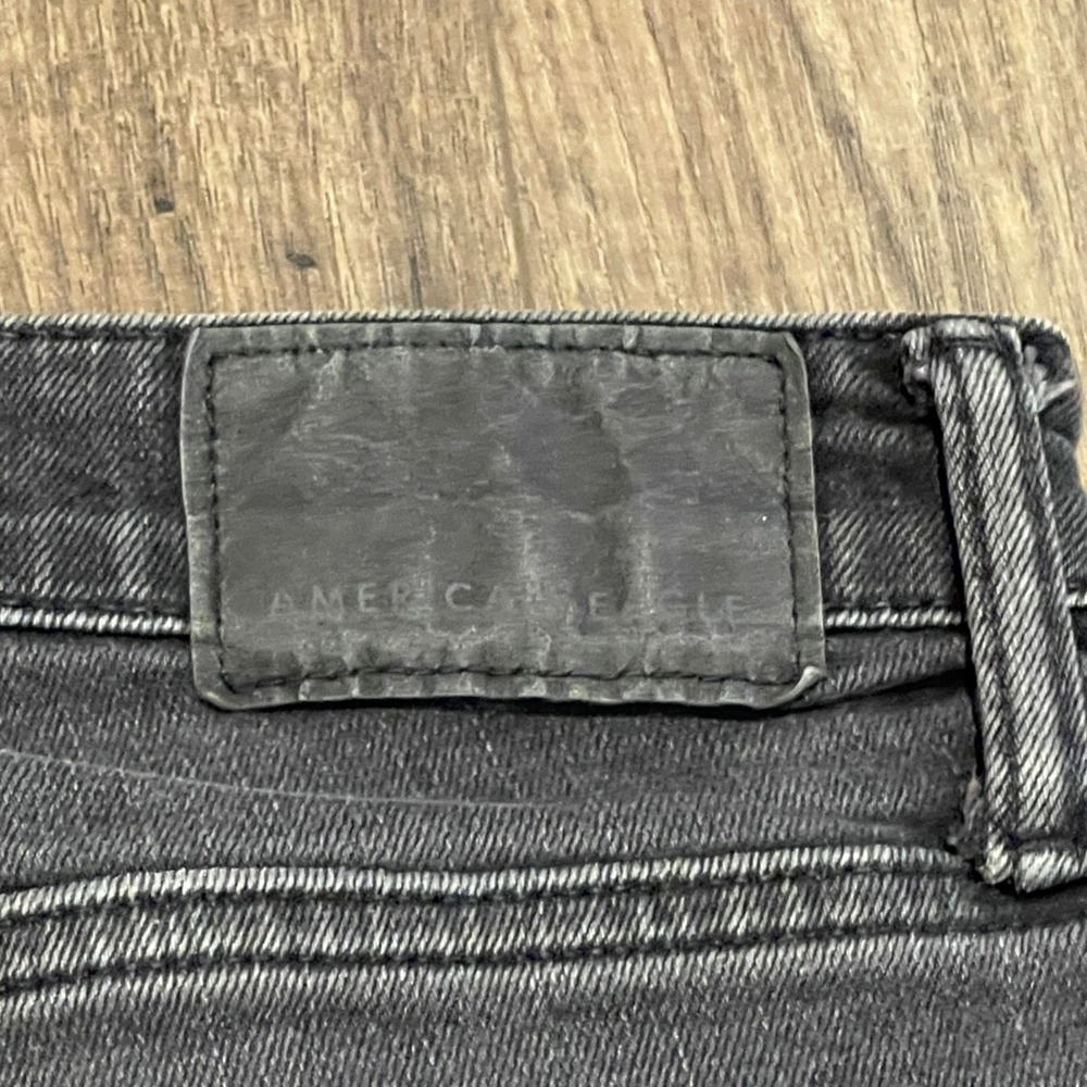 American Eagle Airflex+ Skinny Jeans Mens 29x30 Faded Black Denim Pants - Picture 11 of 11